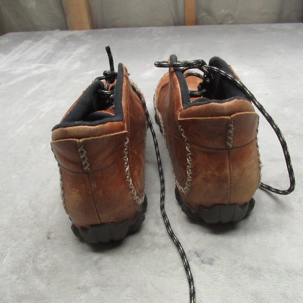 Patagonia Mens 14 Mid Boots Brown Leather Vibram Ranger Smith Waterproof Lace Up - Picture 8 of 16